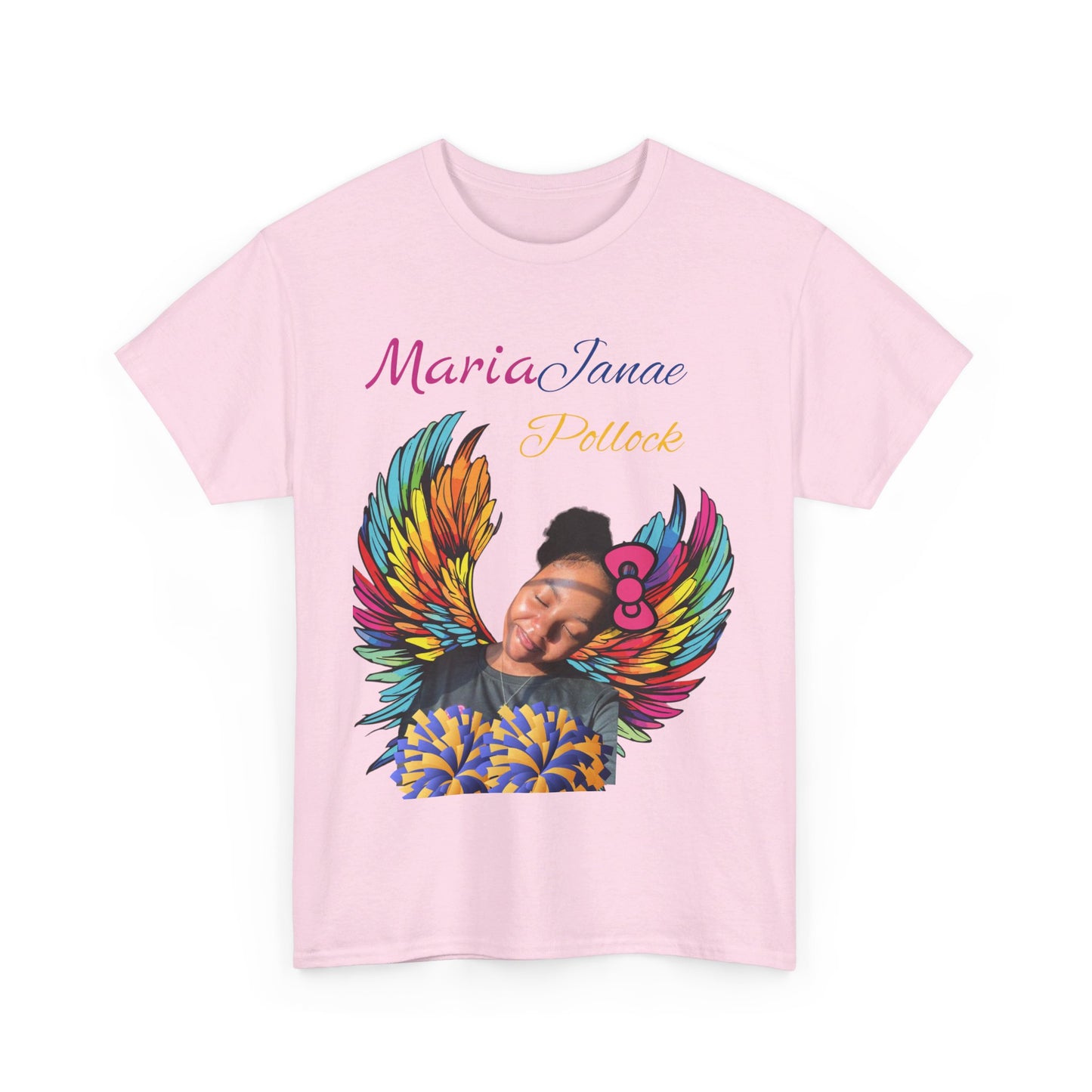 Big Brother  For my family in Honor of Maria Pollock Unisex Heavy Cotton Tee(back customizable for name)