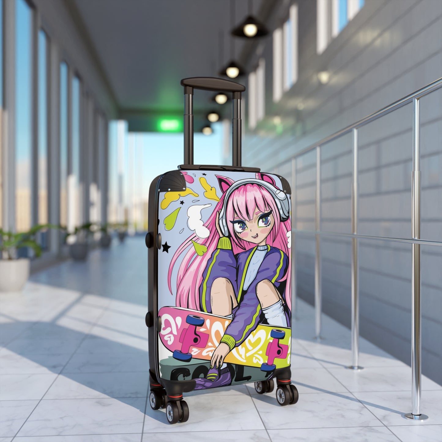 LCM23 Skater Anime Girl Suitcase