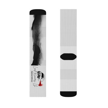 Load Runners, LLC company Sublimation Socks for Creative Souls, Artistic Footwear, Unique Gift for Her, Customizable Socks, Fun Patterned Socks, Holiday Gift Idea