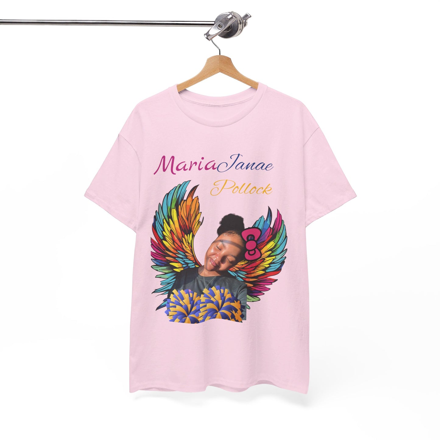 For my family in Honor of Maria Pollock Unisex Heavy Cotton Tee(back customizable for name)