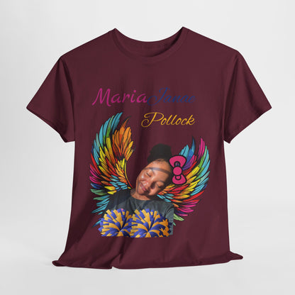 Aunt of an Angel For my family in Honor of Maria Pollock Unisex Heavy Cotton Tee(back customizable for name)