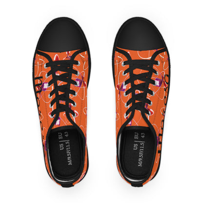 LCM23 Orange Customizable Johnson Atom Mashers Men's Low Top Sneakers