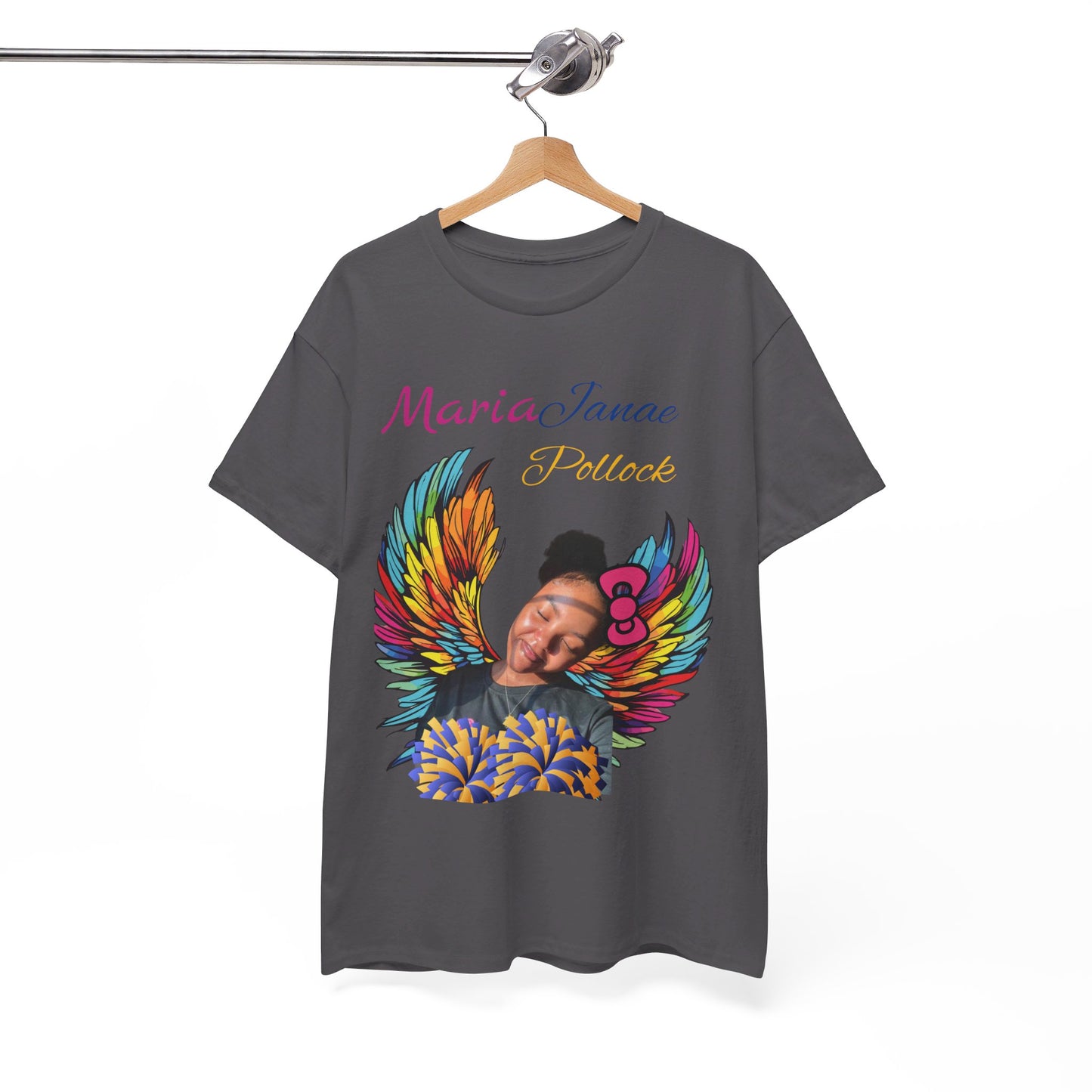 For my family in Honor of Maria Pollock Unisex Heavy Cotton Tee(back customizable for name)