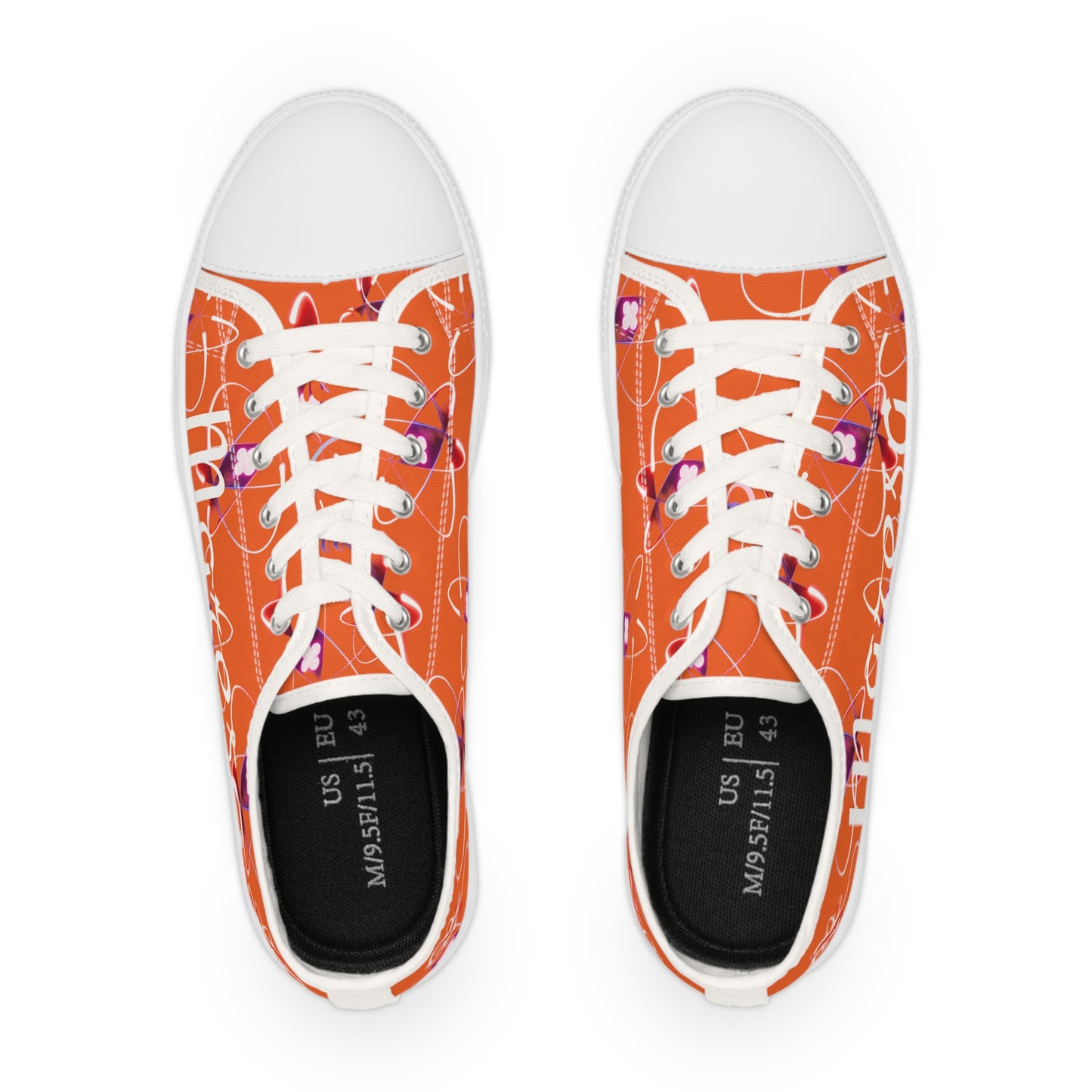 LCM23 Orange Customizable Johnson Atom Mashers Men's Low Top Sneakers