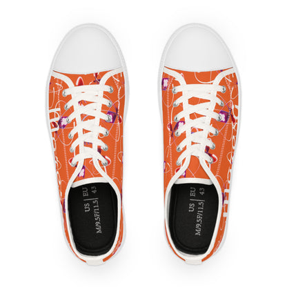 LCM23 Orange Customizable Johnson Atom Mashers Men's Low Top Sneakers