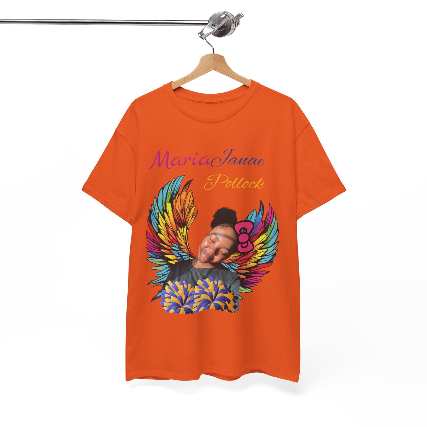 For my family in Honor of Maria Pollock Unisex Heavy Cotton Tee(back customizable for name)