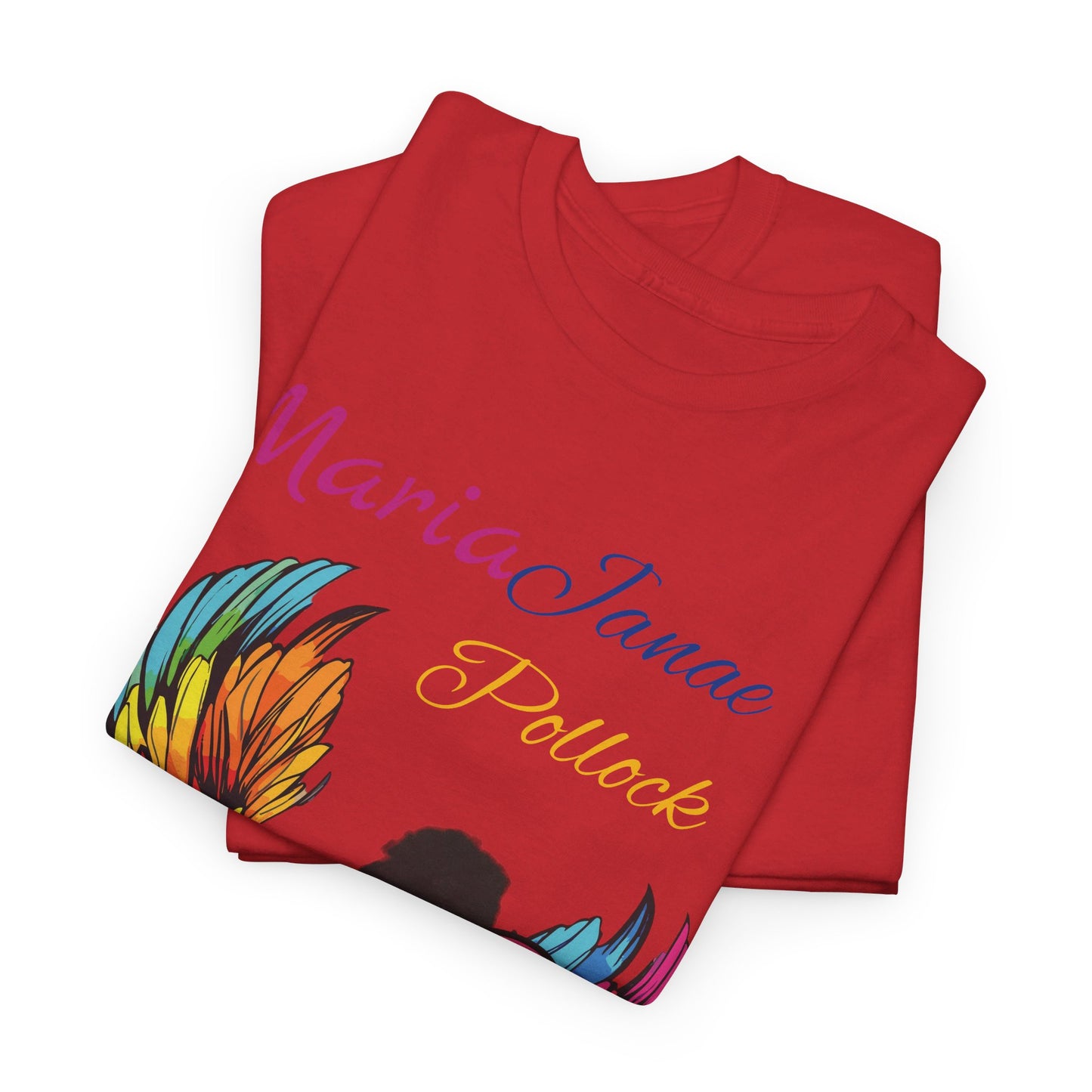 For my family in Honor of Maria Pollock Unisex Heavy Cotton Tee(back customizable for name)