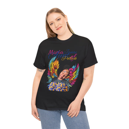 Aunt of an Angel For my family in Honor of Maria Pollock Unisex Heavy Cotton Tee(back customizable for name)