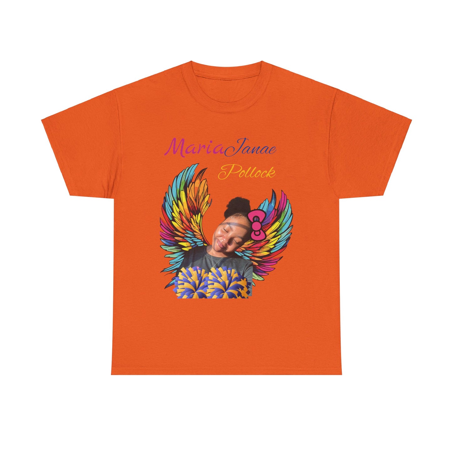 Aunt of an Angel For my family in Honor of Maria Pollock Unisex Heavy Cotton Tee(back customizable for name)