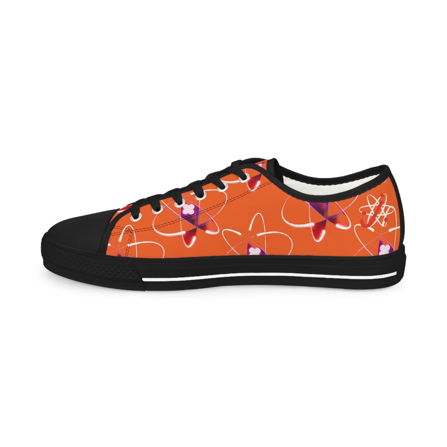 LCM23 Orange Customizable Johnson Atom Mashers Men's Low Top Sneakers