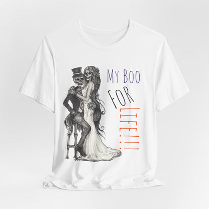 LCM23 My Boo For Life Halloween Unisex Jersey Short Sleeve Tee