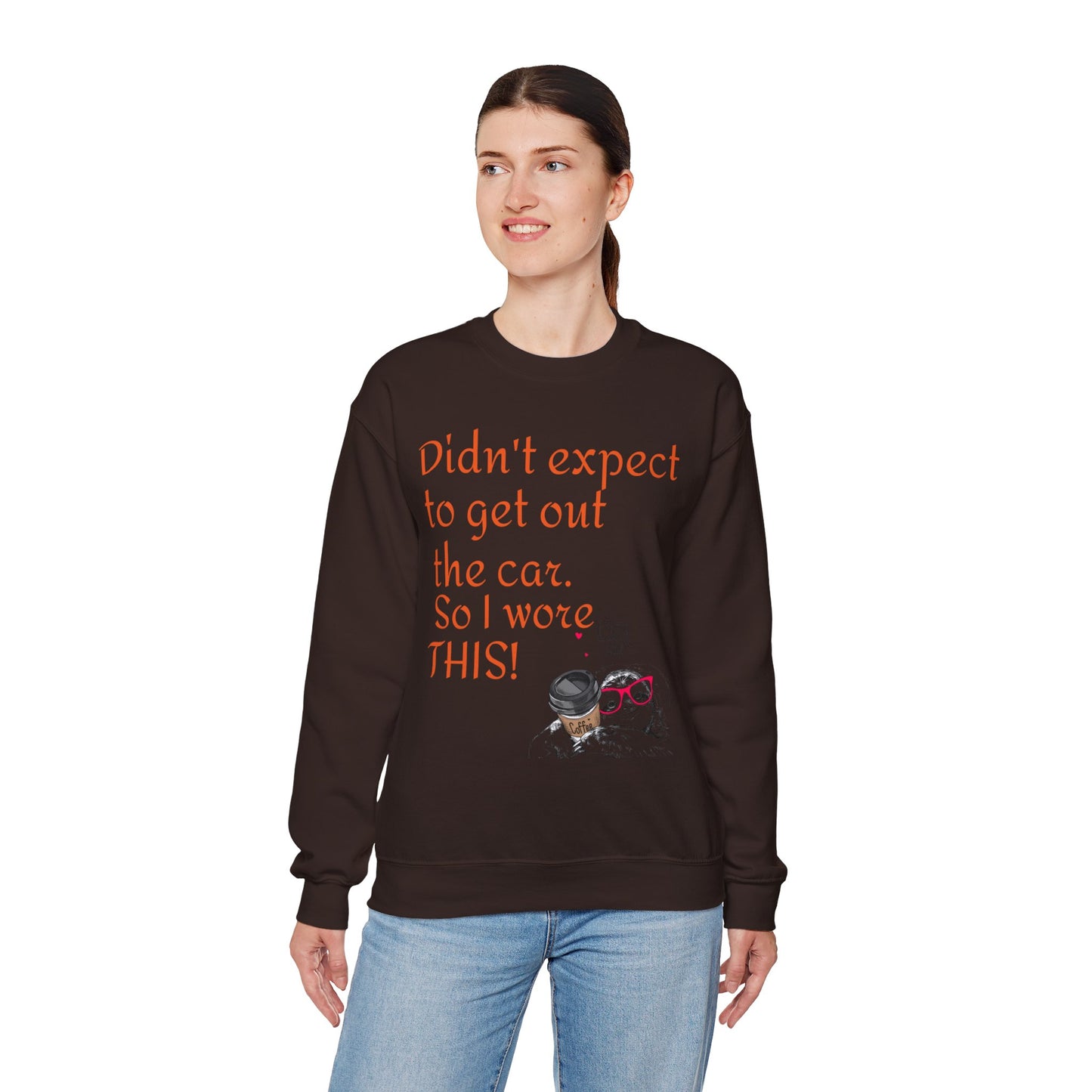 LCM23 I Didn't Expect to get out the car Unisex Heavy Blend™ Crewneck Sweatshirt