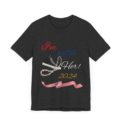 LCM23 I'm With Her/Harris/Walz Unisex Jersey Short Sleeve Tee