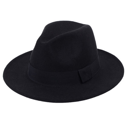 Stage big felt hat groom