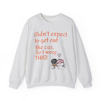 LCM23 I Didn't Expect to get out the car Unisex Heavy Blend™ Crewneck Sweatshirt