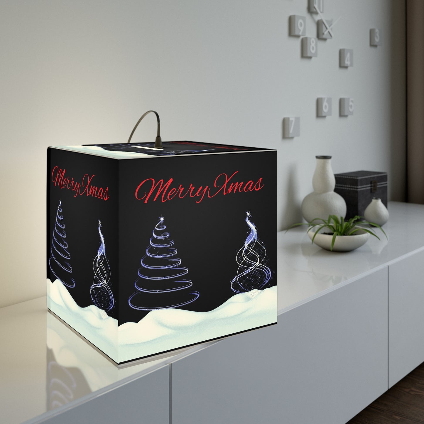 LCM23 Merry Xmas Light Cube Lamp