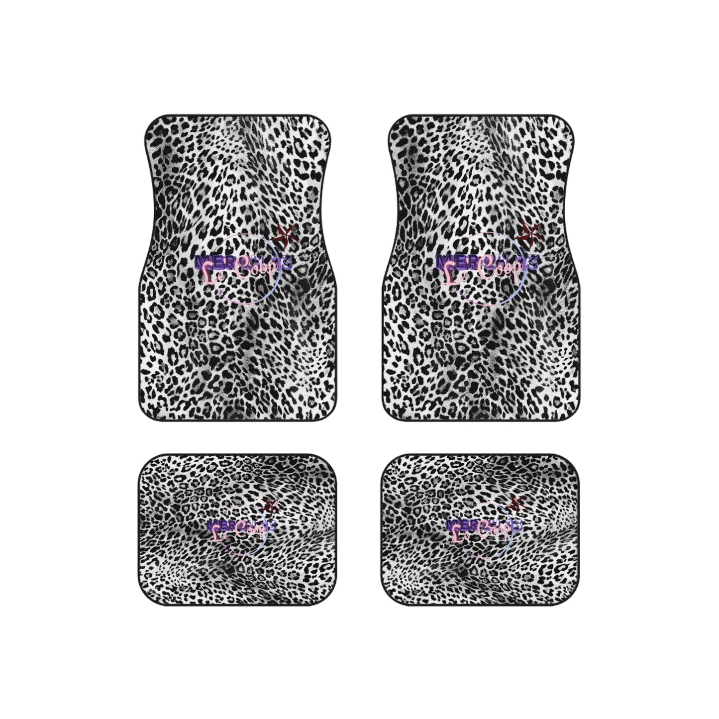 LCM23 Leopard Car Mats (Set of 4)