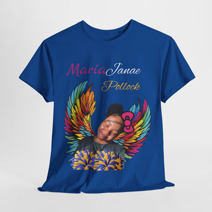 Aunt of an Angel For my family in Honor of Maria Pollock Unisex Heavy Cotton Tee(back customizable for name)