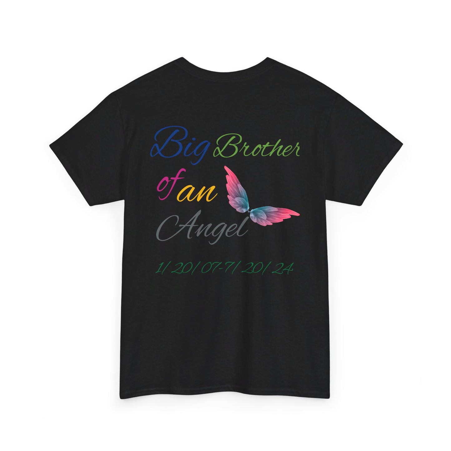 Big Brother  For my family in Honor of Maria Pollock Unisex Heavy Cotton Tee(back customizable for name)