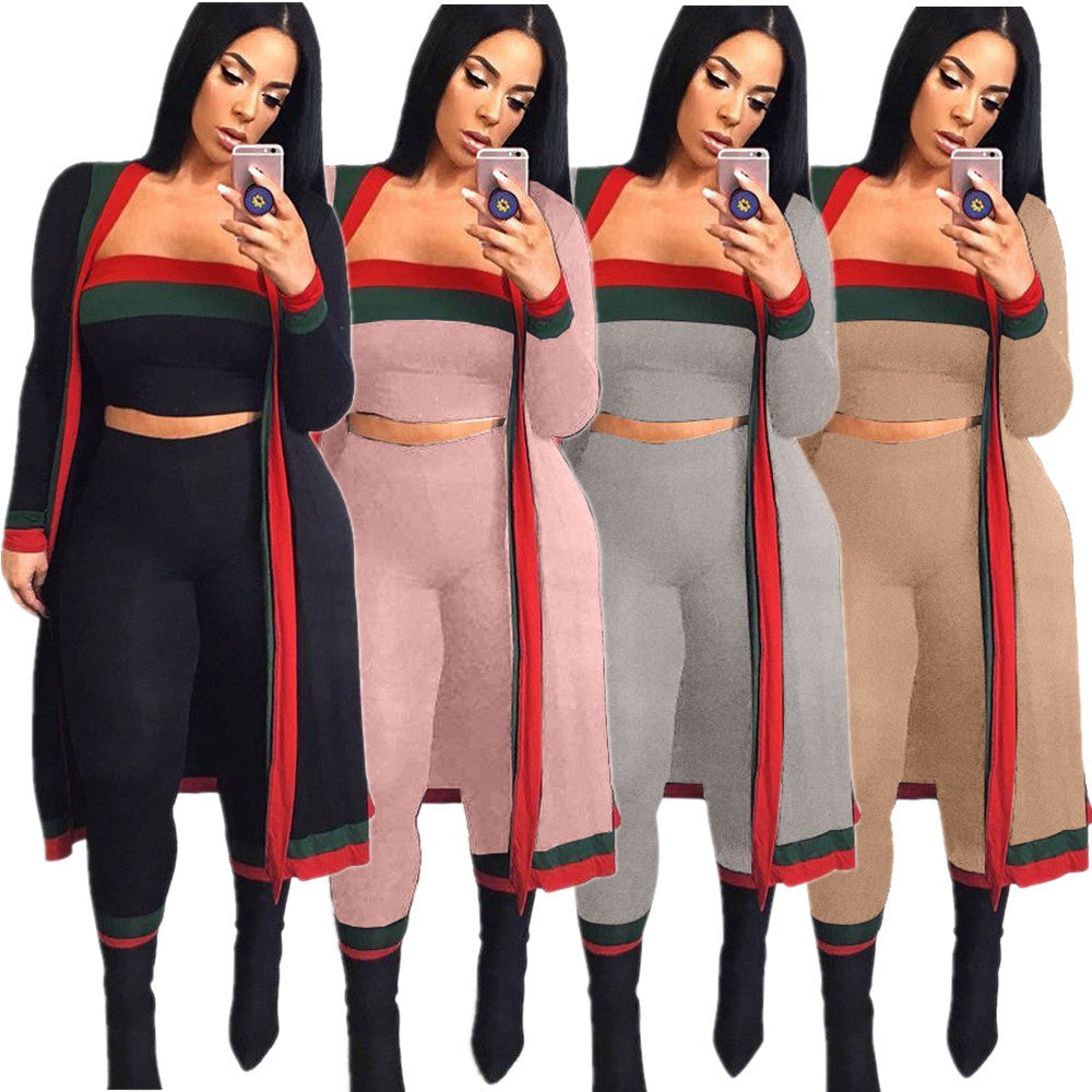 Casual Tracksuit Women 3 Piece Sets