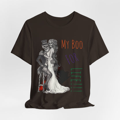 LCM23 My Boo For Life Halloween Unisex Jersey Short Sleeve Tee