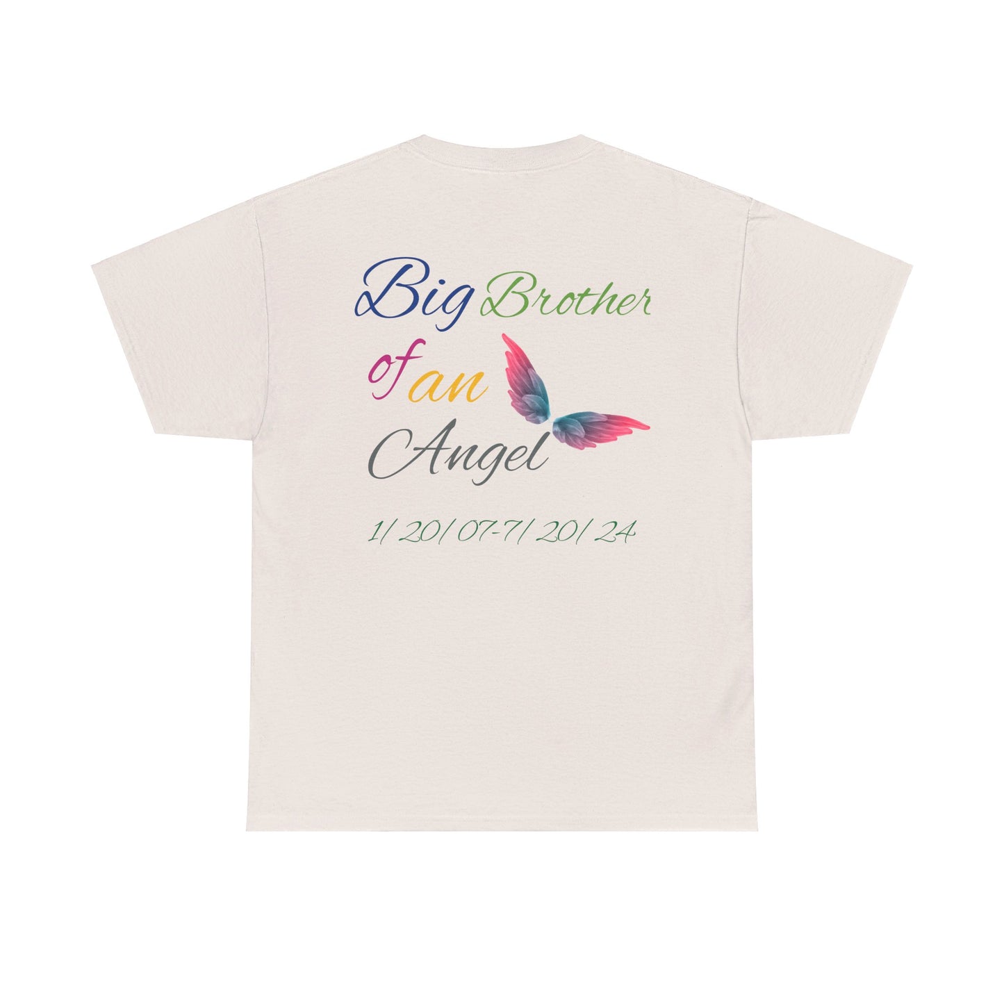 Big Brother  For my family in Honor of Maria Pollock Unisex Heavy Cotton Tee(back customizable for name)