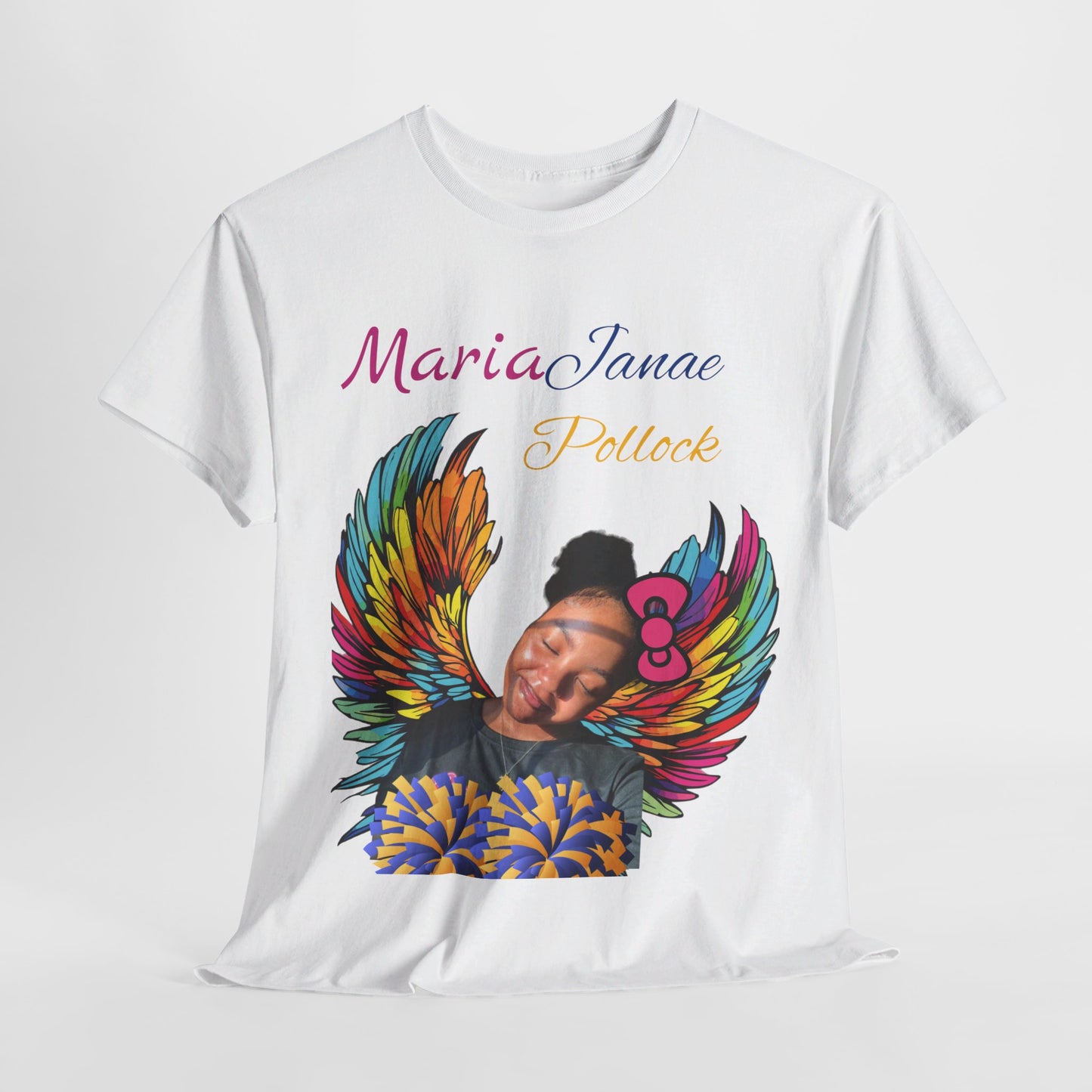 For my family in Honor of Maria Pollock Unisex Heavy Cotton Tee(back customizable for name)