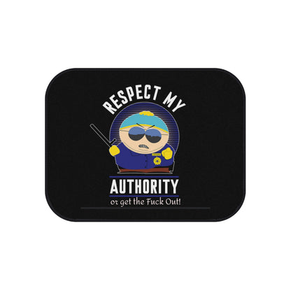 Personalized "Respect My Authority" Car Mats