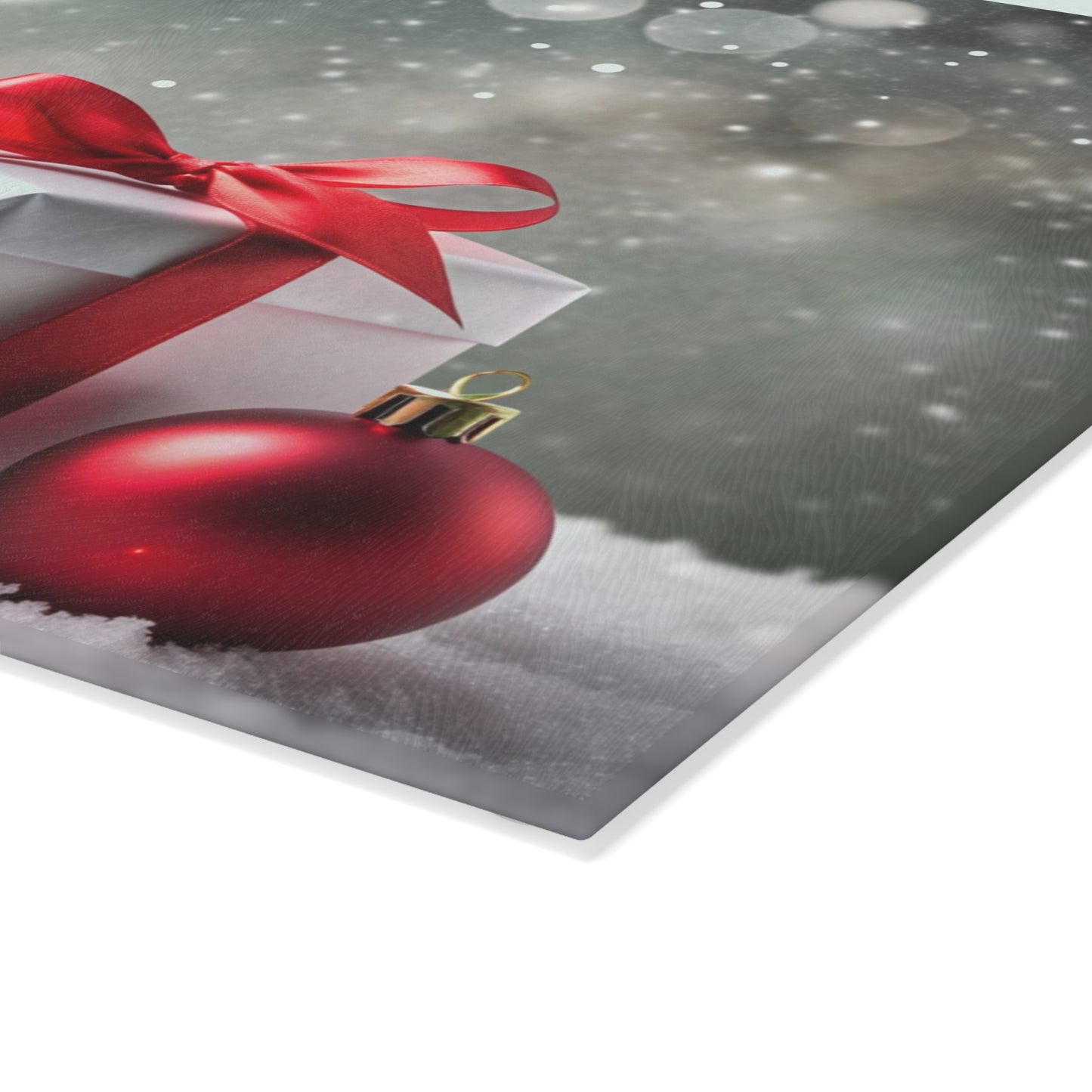 LCM23 Merry & Bright Glass Cutting Board