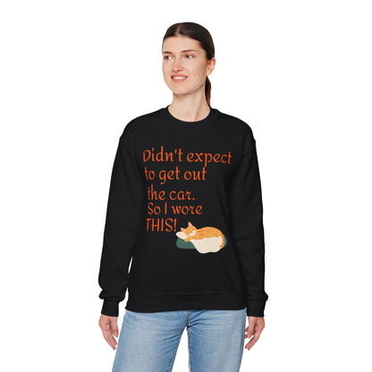 LCM23 I Didn't Expect to get out the car Unisex Heavy Blend™ Crewneck Sweatshirt