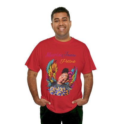 For my family in Honor of Maria Pollock Unisex Heavy Cotton Tee(back customizable for name)