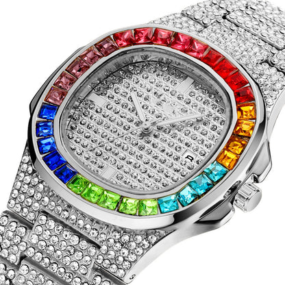 Square Diamond Watch for Men