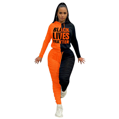 Black Lives Matter Pleated Sports Suit