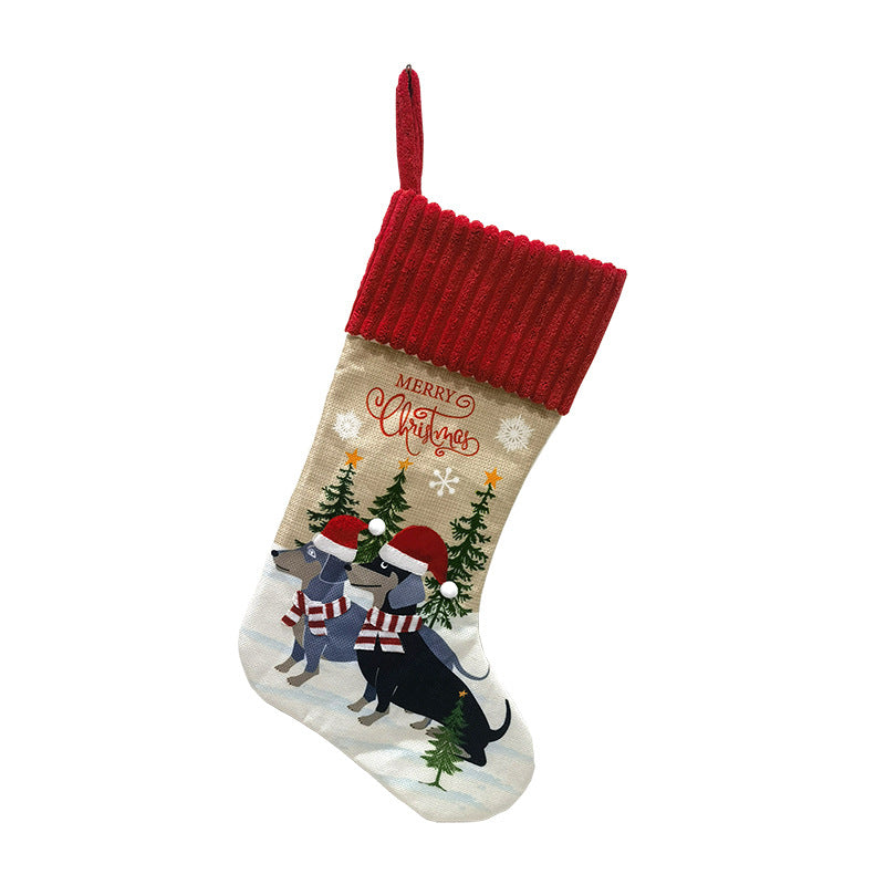 Christmas Socks Decorations Pet Design