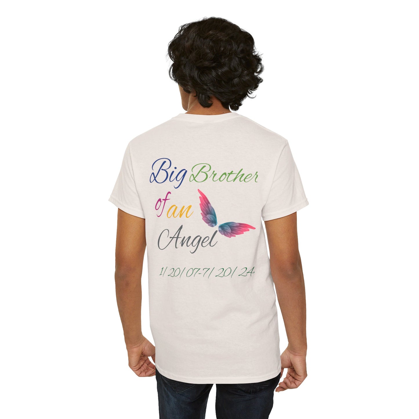 Big Brother  For my family in Honor of Maria Pollock Unisex Heavy Cotton Tee(back customizable for name)