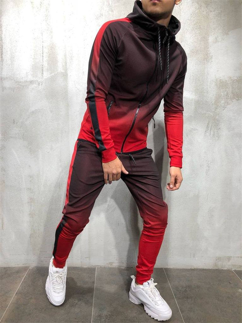 3d Running Hooded Sweater Set