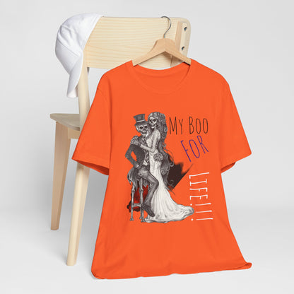 LCM23 My Boo For Life Halloween Unisex Jersey Short Sleeve Tee