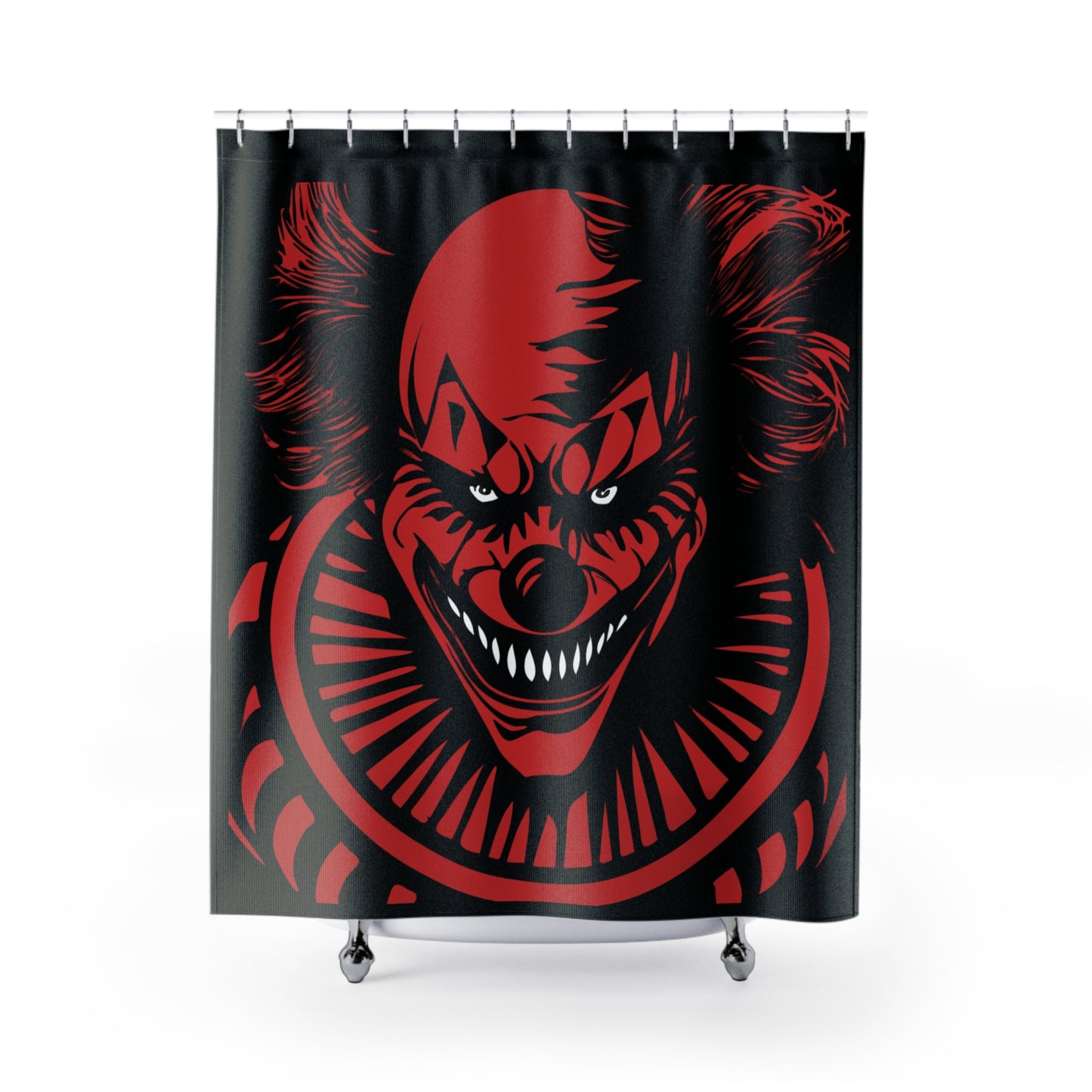 LCM23 Scary Clown Halloween Shower Curtains