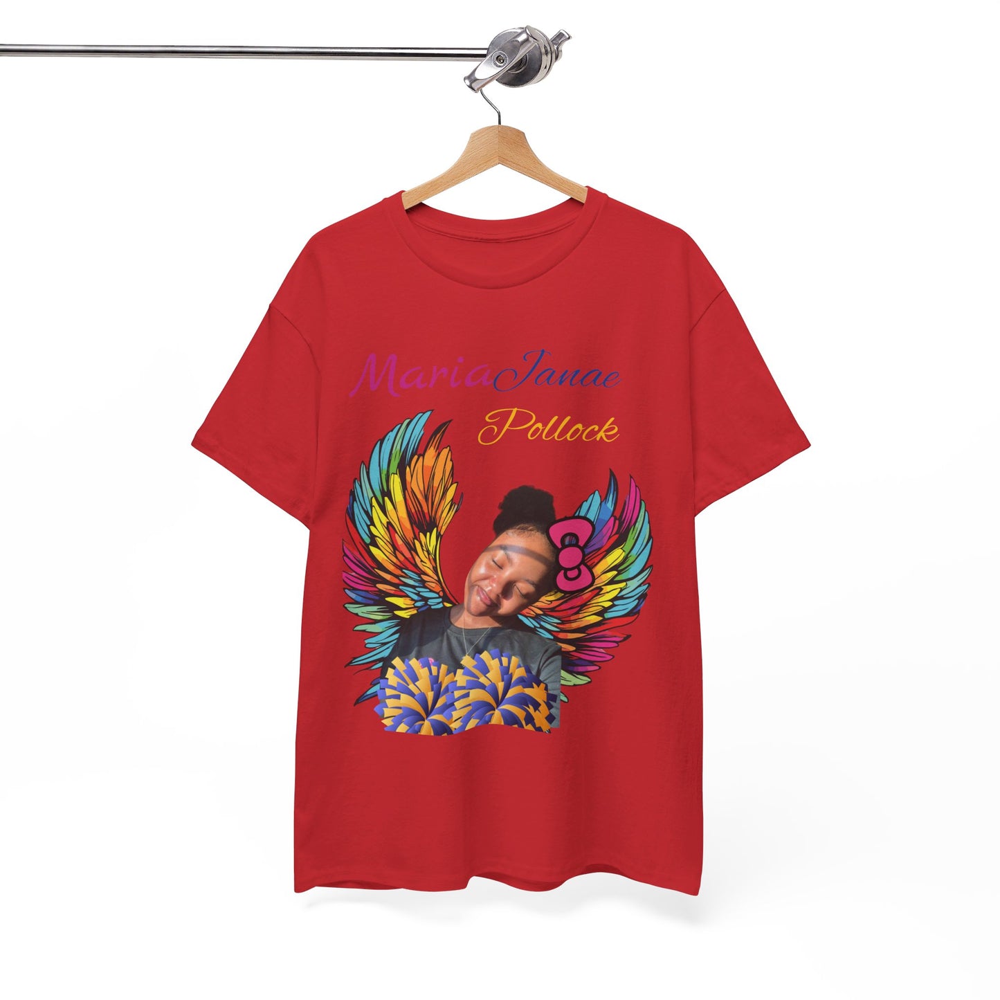 For my family in Honor of Maria Pollock Unisex Heavy Cotton Tee(back customizable for name)