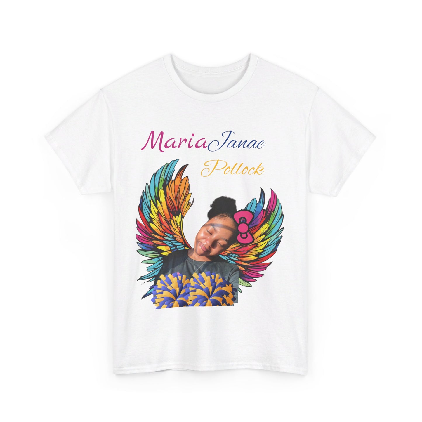 For my family in Honor of Maria Pollock Unisex Heavy Cotton Tee(back customizable for name)