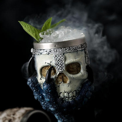 Horrible Resin Stainless Steel Wine Glass Horror Cup Skull Goblet