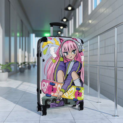 LCM23 Skater Anime Girl Suitcase