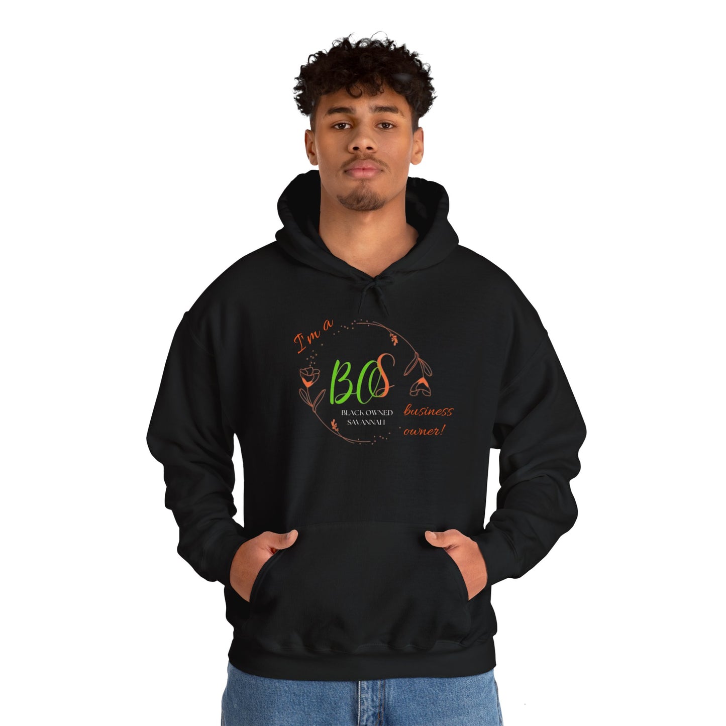 Black Owned Savannah "BOS" Unisex Heavy Blend™ Hooded Sweatshirt