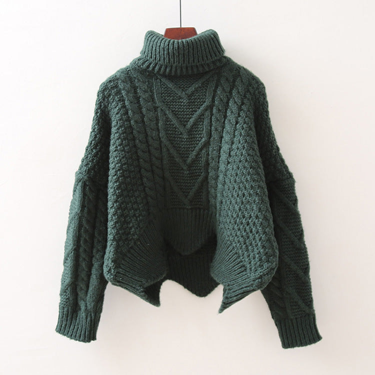 Autumn turtleneck long sleeve knitting pullover Sweater