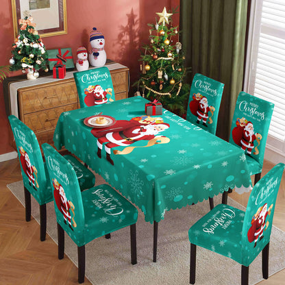 Christmas waterproof tablecloth