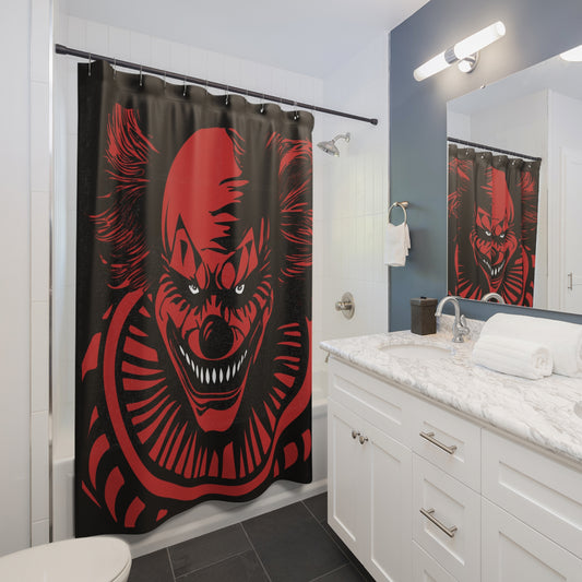 LCM23 Scary Clown Halloween Shower Curtains