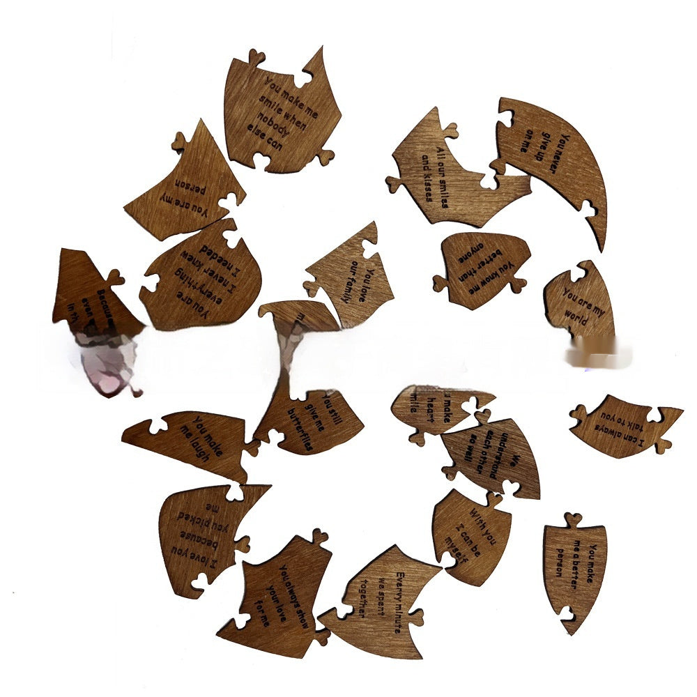New Valentine's Day Wooden Love Puzzle Resons Why I Love You