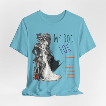 LCM23 My Boo For Life Halloween Unisex Jersey Short Sleeve Tee