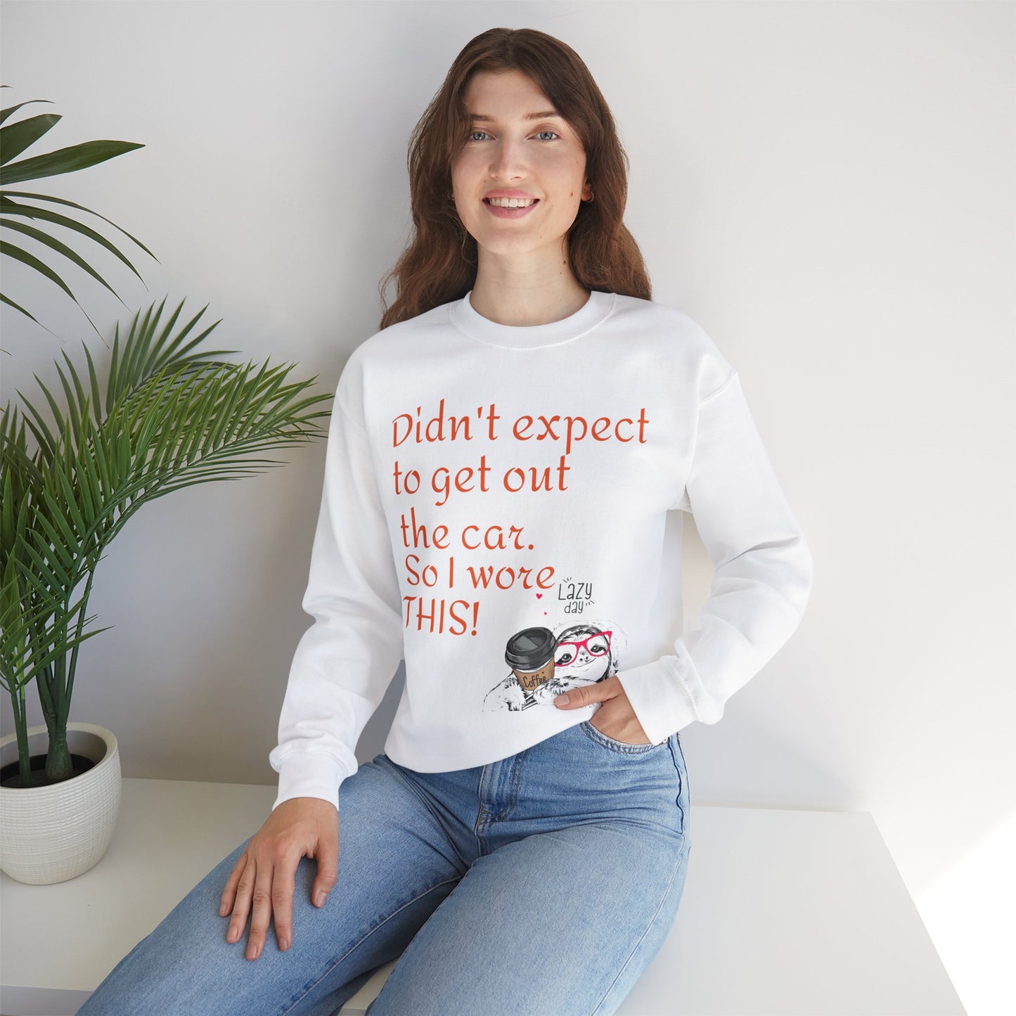 LCM23 I Didn't Expect to get out the car Unisex Heavy Blend™ Crewneck Sweatshirt