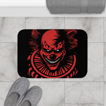 LCM23 Scary Clown Halloween Bath Mat